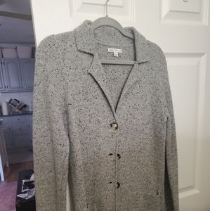 JCrew long cardigan with collar
